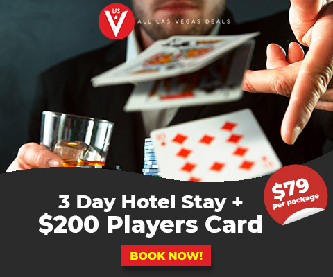 Stay 3 Days in Ls Vegas and get a $200 Players Card
