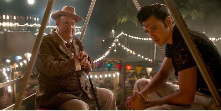 Elvis and the colonel on ferris wheel