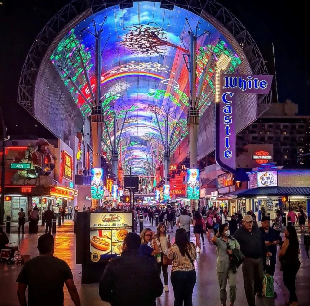 Las Vegas Fremont Street at Night