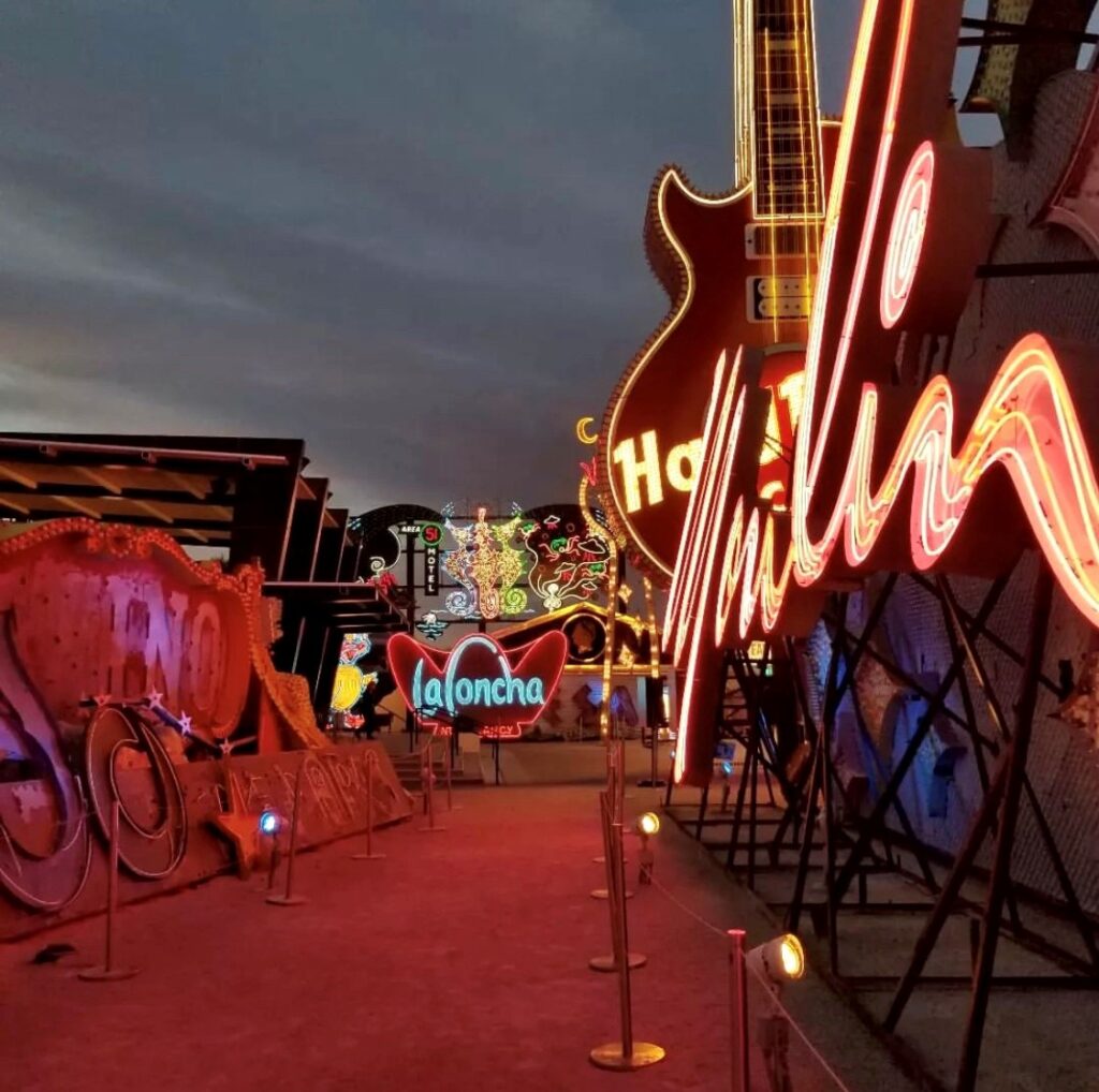 Las Vegas Neon Museum at Night