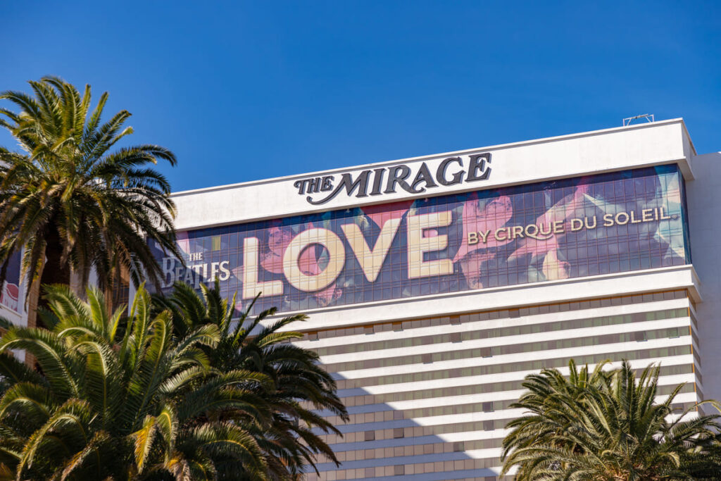 Las Vegas The Mirage Hotel - The Beatles Love by Cirque du Soleil