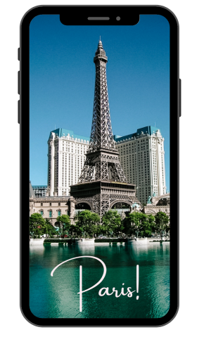 A Las Vegas trip would be in complete without a view from the iconic Eiffel tower!
